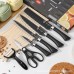 Set de cuchillos de cocina de 6 piezas. Acero inoxidable, mango ergonómico y presentación tipo regalo. Mod. 238A Ideal para uso profesional o doméstico. Venta al por mayor