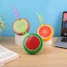 Taza, vaso para bebida fría para niños, taza creativa de plástico con forma de fruta de dibujos animados