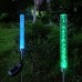 Juego de lámparas solares decorativas con diseño acrílico tipo burbuja. Ideales para iluminar jardines, patios y senderos con un efecto moderno y elegante. Venta por mayoreo PMY-16323