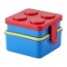 Juego de lonchera estilo bloques de construcción con botella de agua para niños, Venta por mayoreo PMY-16615