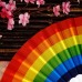 Abanico plegable arcoiris LGBTQ+ orgullo PRIDE venta al por mayor