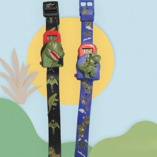 Reloj infantil de dinosaurio