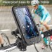 Soporte para celular de bicicleta impermeable con rotación 360° para manubrio compatible con smartphones hasta 6.7 pulgadas RS-345