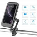 Soporte para celular de bicicleta impermeable con rotación 360° para manubrio compatible con smartphones hasta 6.7 pulgadas RS-345