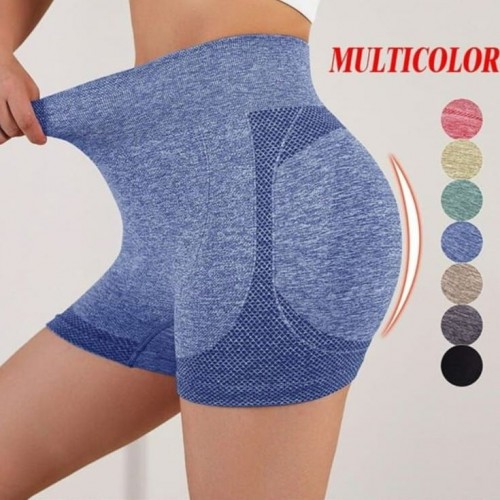 Shorts deportivos push up para mujer, efecto levanta glúteo, tela elástica, colores surtidos, modelo RSD-158, venta por mayoreo