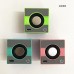 Mini bocina Bluetooth en forma de cubo, sonido 360°, bajos potentes, conexión TWS, recargable, modelo RSD-226, venta por mayoreo