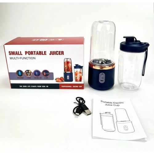 Licuadora portátil, mini licuadora personal recargable por USB para batidos exprimidor portátil de doble taza 400ml RSD-236