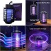 Lámpara antimosquitos eléctrica con luz UV y descarga de alto voltaje. Recargable por USB, segura, silenciosa y portátil. Perfecta para el hogar, oficina o exteriores. RSD-415