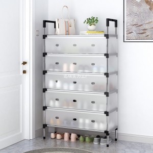 Zapatero de 8 niveles armable, moderno y extraíble. Ideal para mantener tus zapatos organizados y protegidos. Venta por mayoreo RSD-425