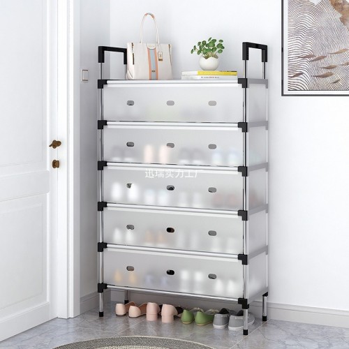 Zapatero de 8 niveles armable, moderno y extraíble. Ideal para mantener tus zapatos organizados y protegidos. Venta por mayoreo RSD-425