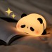 Lámpara nocturna de silicón suave en forma de panda, recargable, ideal para niños para decoración de habitación. Venta por mayoreo RSD-449