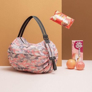 Bolsa de mandado plegable reutilizable, resistente e impermeable. Diseño compacto fácil de guardar y transportar. Ideal para compras y uso diario. Colores y diseños variados. Venta por mayoreo modelo RSD-479