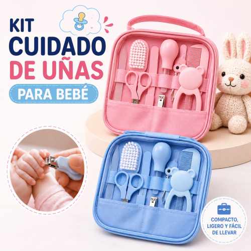 Kit de cuidado de uñas para bebé con estuche organizador con cierre. Ideal para el aseo diario del bebé. Venta por mayoreo Kit de cuidado de uñas para bebé con estuche organizador con cierre. Ideal para el aseo diario del bebé. Venta por mayoreo