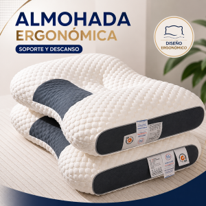 Almohada ergonómica 750g. Ideal para descanso durante el sueño. Venta por mayoreo