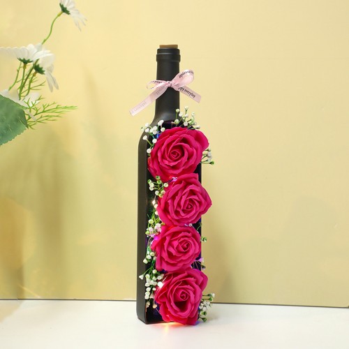 Botella con rosas para regalos de San Valentín venta al por mayor RSV01