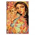 Juego de pintura de diamantes 5D Mother and Little Angel 40*30CM RU1001