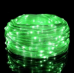 Serie de 10 m con 100 luces LED verdes, ideal para decorar hogares, fiestas y eventos. Cable tipo cuero con enchufe. Venta al por mayor S-60208