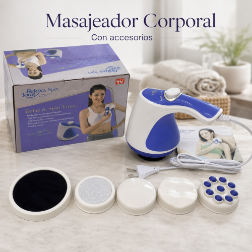 Masajeador corporal portátil ideal para relajación y bienestar personal. Diseño compacto y práctico para uso diario. Venta por mayoreo 