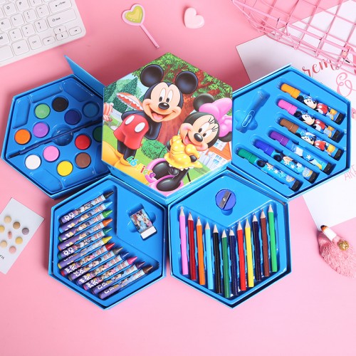 Set de arte hexagonal de varios dibujos animados S18-46