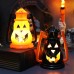 Linterna LED portátil con diseño de calabaza doble cara, perfecta para decorar en Halloween. Venta por mayoreo SD-2530
