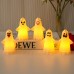 Velas electrónicas LED con diseño de fantasmas, 5 modelos variados, para decorar en fiestas de Halloween. Venta por mayoreo SD-2532