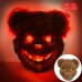 Máscara de oso terrorífica con luces LED brillantes, Ideal para disfraces de Halloween, fiestas temáticas, cosplay y noches de terror. Venta por mayoreo