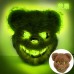 Máscara de oso terrorífica con luces LED brillantes, Ideal para disfraces de Halloween, fiestas temáticas, cosplay y noches de terror. Venta por mayoreo