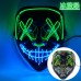 Máscara luminosa estilo V brillante con luces LED en varios colores. Perfecta para Halloween, fiestas temáticas, disfraces de terror. Venta por mayoreoSD-2538