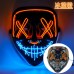 Máscara luminosa estilo V brillante con luces LED en varios colores. Perfecta para Halloween, fiestas temáticas, disfraces de terror. Venta por mayoreoSD-2538