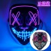 Máscara luminosa estilo V brillante con luces LED en varios colores. Perfecta para Halloween, fiestas temáticas, disfraces de terror. Venta por mayoreoSD-2538