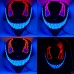 Máscara de veneno con luces LED brillantes, perfecta para fiestas de Halloween. Venta por mayoreo SD-2542