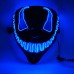 Máscara de veneno con luces LED brillantes, perfecta para fiestas de Halloween. Venta por mayoreo SD-2542