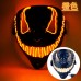Máscara de veneno con luces LED brillantes, perfecta para fiestas de Halloween. Venta por mayoreo SD-2542