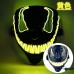 Máscara de veneno con luces LED brillantes, perfecta para fiestas de Halloween. Venta por mayoreo SD-2542