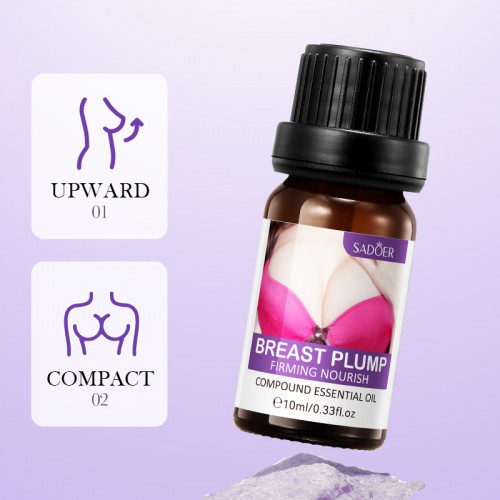 Aceite Reafirmante de Busto Sadoer, Breast Plump Oil, levanta y nutre, 10 ml al por mayor 