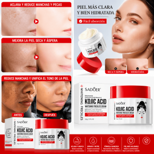 Crema Facial Aclarante Kojic Acid SADOER por Mayoreo