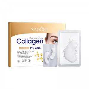 Parches de Colágeno para Ojos SADOER con Ácido Hialurónico  Antiedad y Anti-ojeras  Venta por Mayoreo SD49550