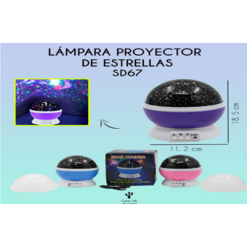 Lampara de Proyector de Estrellas