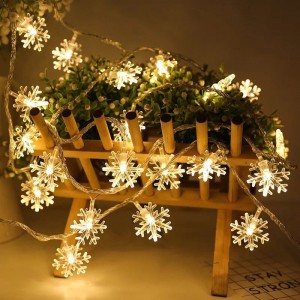 Serie luz led en forma copos de nieve de 4 metro Por Mayoreo  D-21363