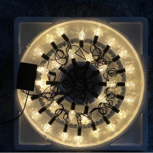 Luces Navideñas CON MUSICAL,COLOR AMARILLO/BLANCO FRIO,CON 30 LED DE 2.4M SDD1116