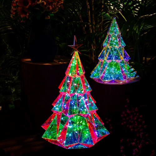 Árbol navideño poligonal con luz de 65CM, 47*47*65cm SDD1153