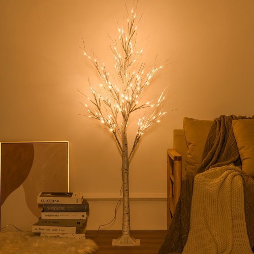 Árbol con luces led cálida para decorar de 150CM con 96LED 8 funciones USB+mando a distancia (enchufe no incluido) SDD1189