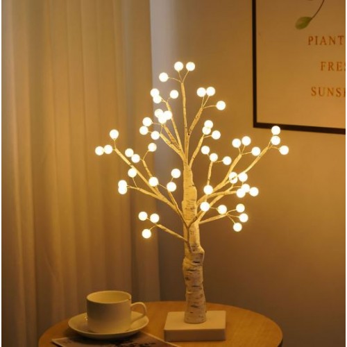 Árbol con luces de perla  para decorar de 45 cm USB con 54LED  SDD1195