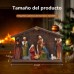 Nacimiento navideño decoración de pesebre con luz 20.5*31*7.8cm SDD1280