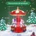 Carrusel navideño musical con luz LED, música y rotación USB/PILAS 21.5*17*15.5cm SDD1281