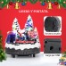 Adorno navideño con trenecito luces, música y rotación.USB 16cm SDD1282