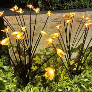 Luces decorativas para jardín de 8 Abejas IP65 a prueba de agua con energía LED solar para exteriores mayoreo SDD1323