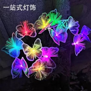 Luces solares decorativas para jardín con 6 mariposas LED impermeables para exteriores mayoreo SDD1324