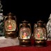 Añade un toque mágico a tu hogar con estos faroles navideños decorativos con figuras de Santa Claus y árboles navideños en su interior Venta al por mayor  SDD1354