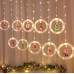 Tiras LED cortina de navidad con 10 colgantes cálidas/colores 3*1M SDD137